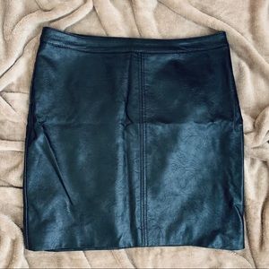 Size 8 H&M Black Leather Mini Skirt
